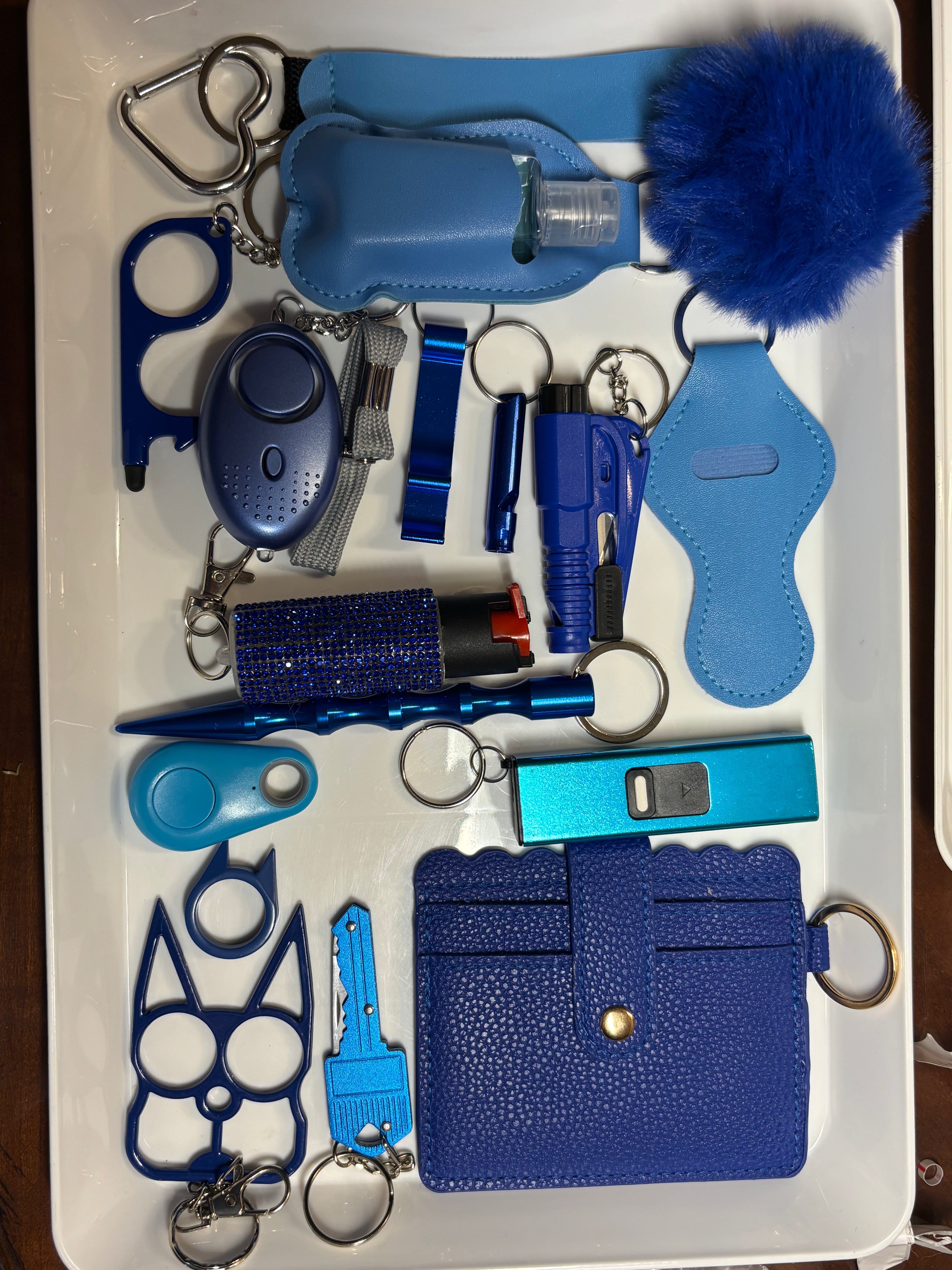 Blue Deluxe Self Defense Keychain