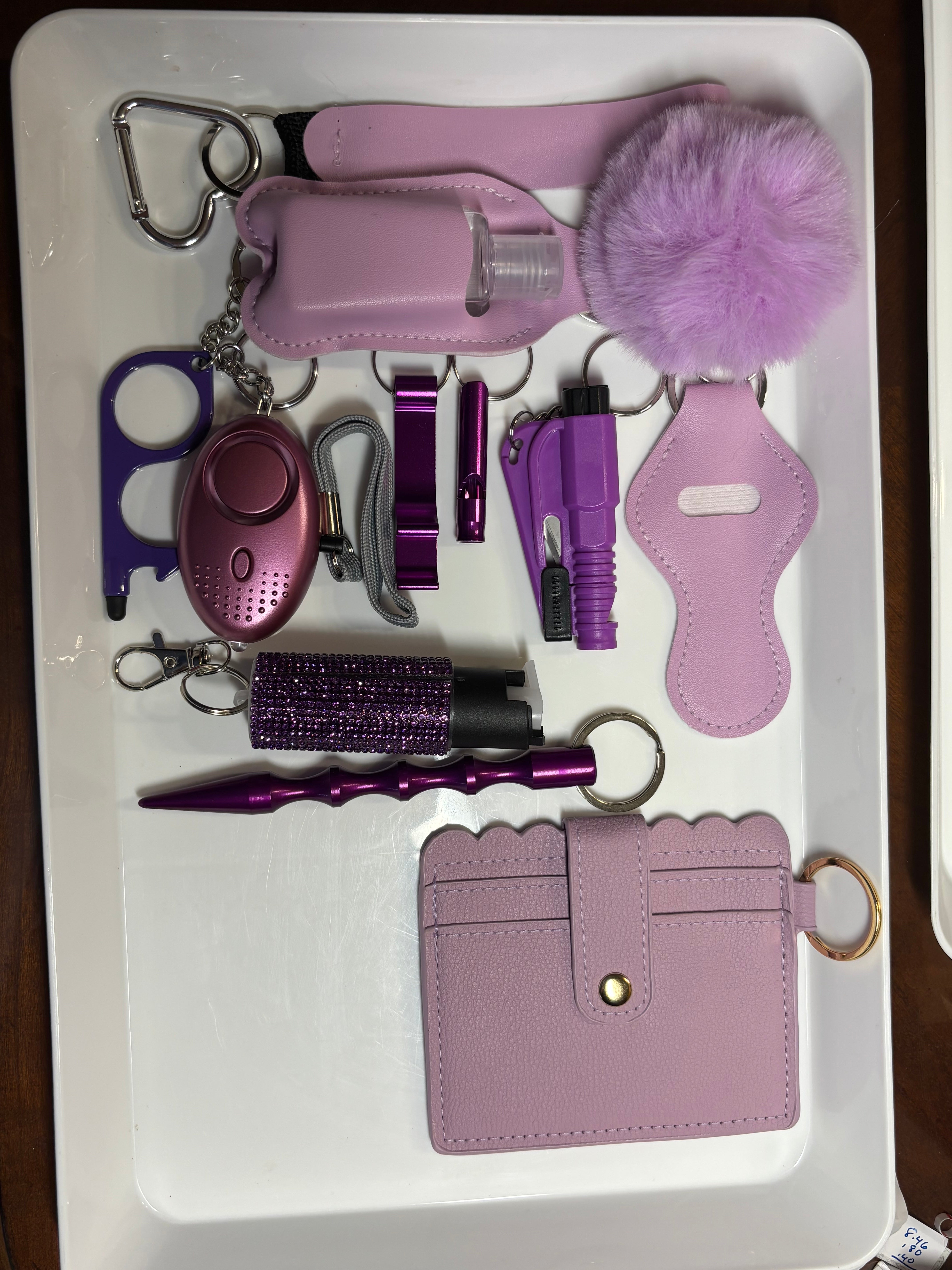 Purple Minimalist Self Defense Keychain