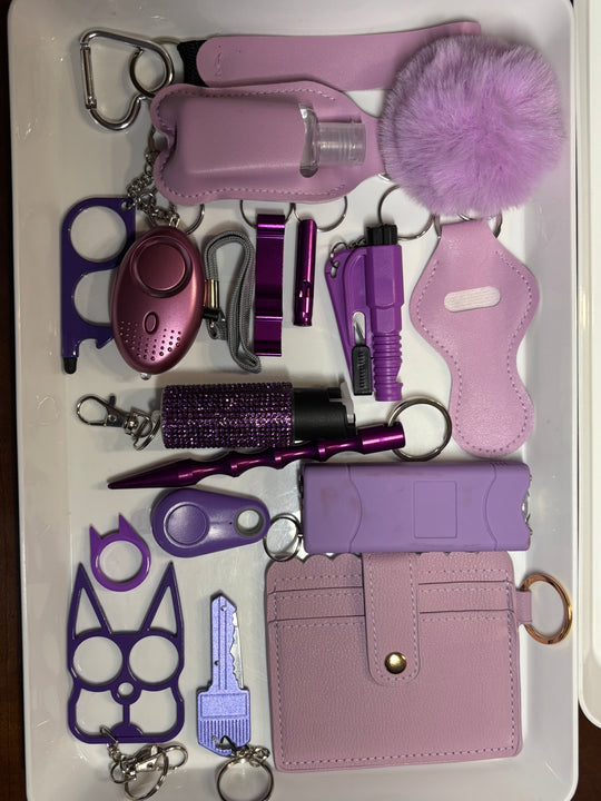 Purple Deluxe Self Defense Keychain