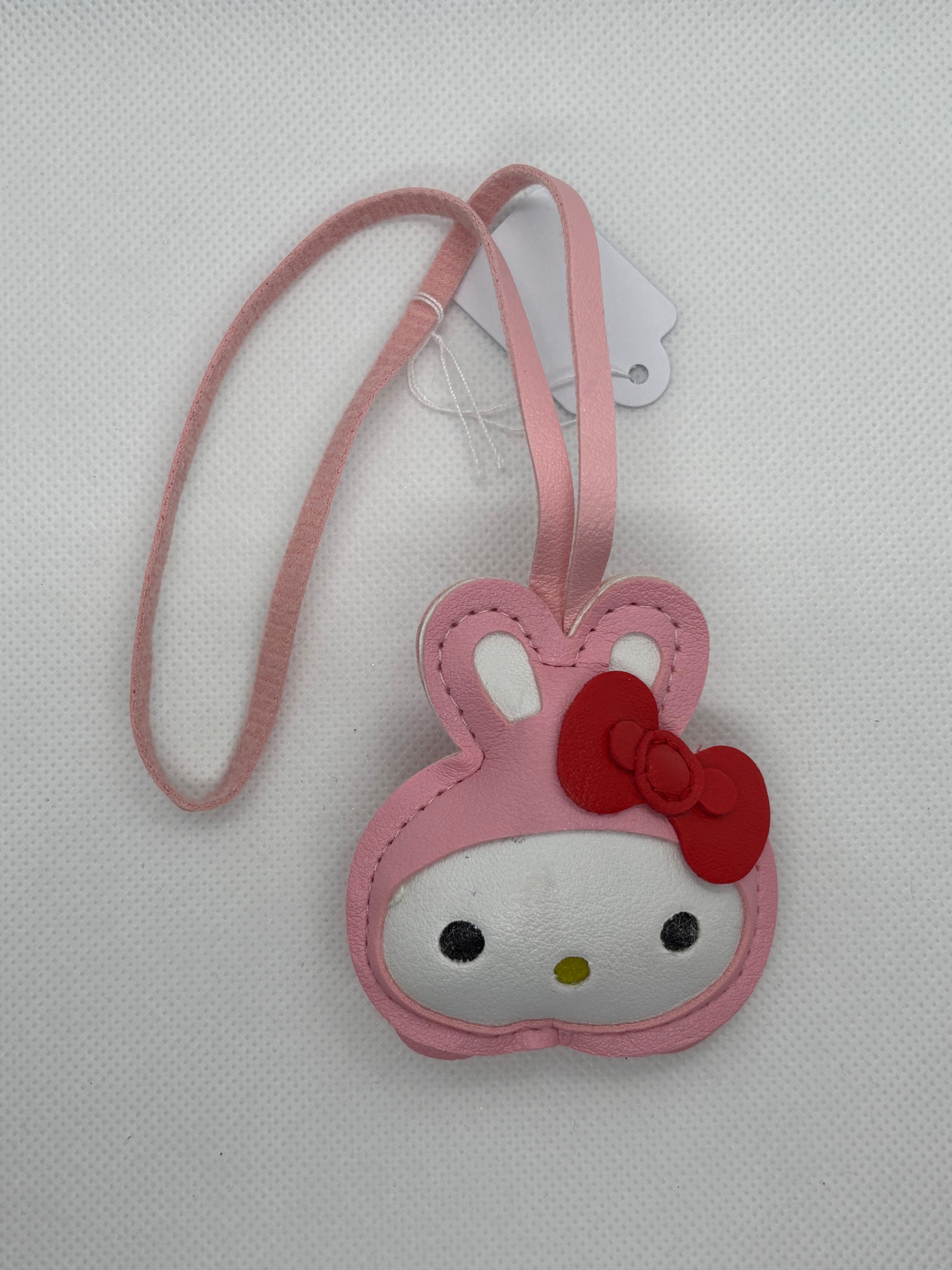 Pink Leather HK Bag/Purse Charm
