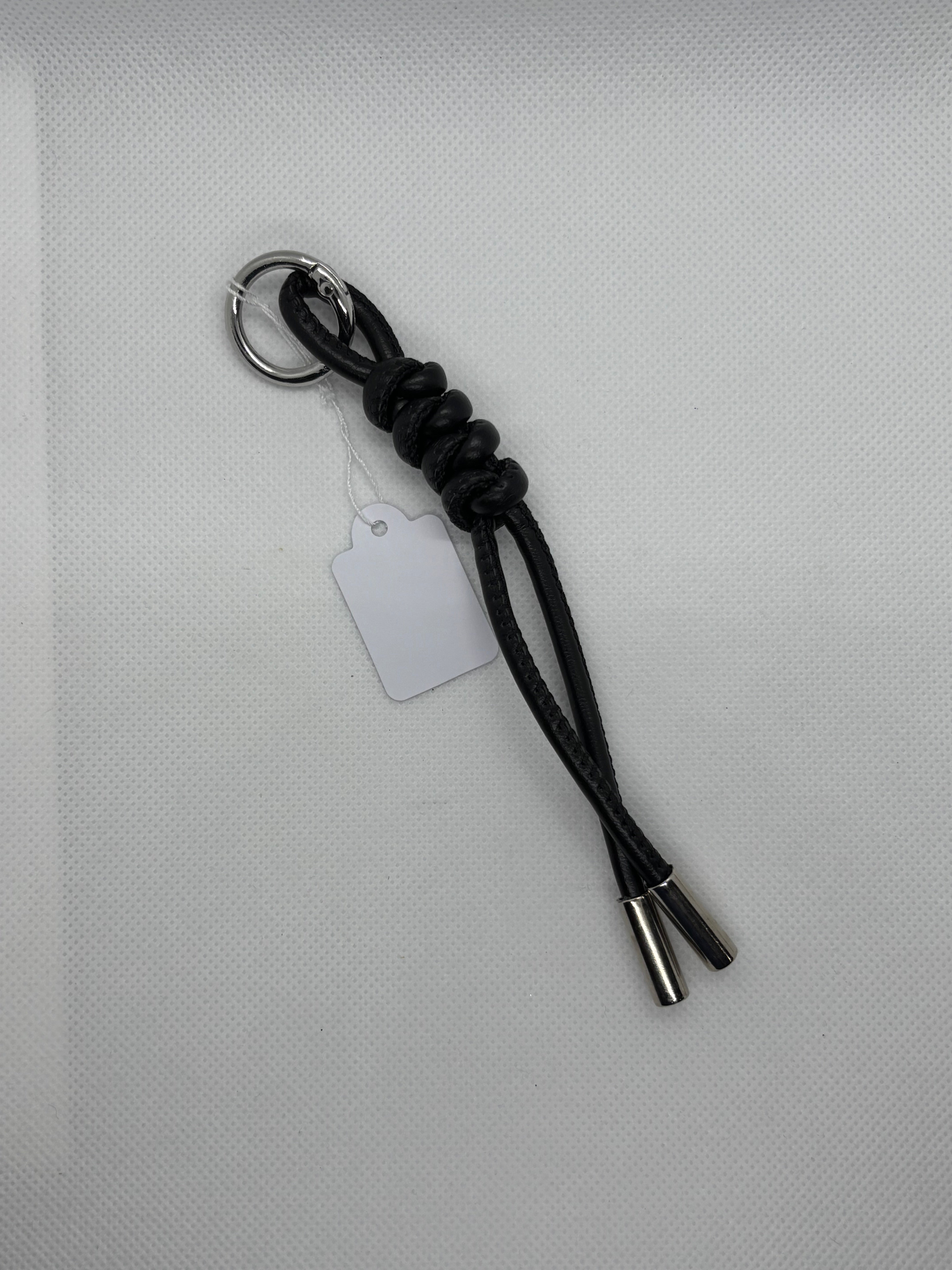 Black Leather Rope Charm