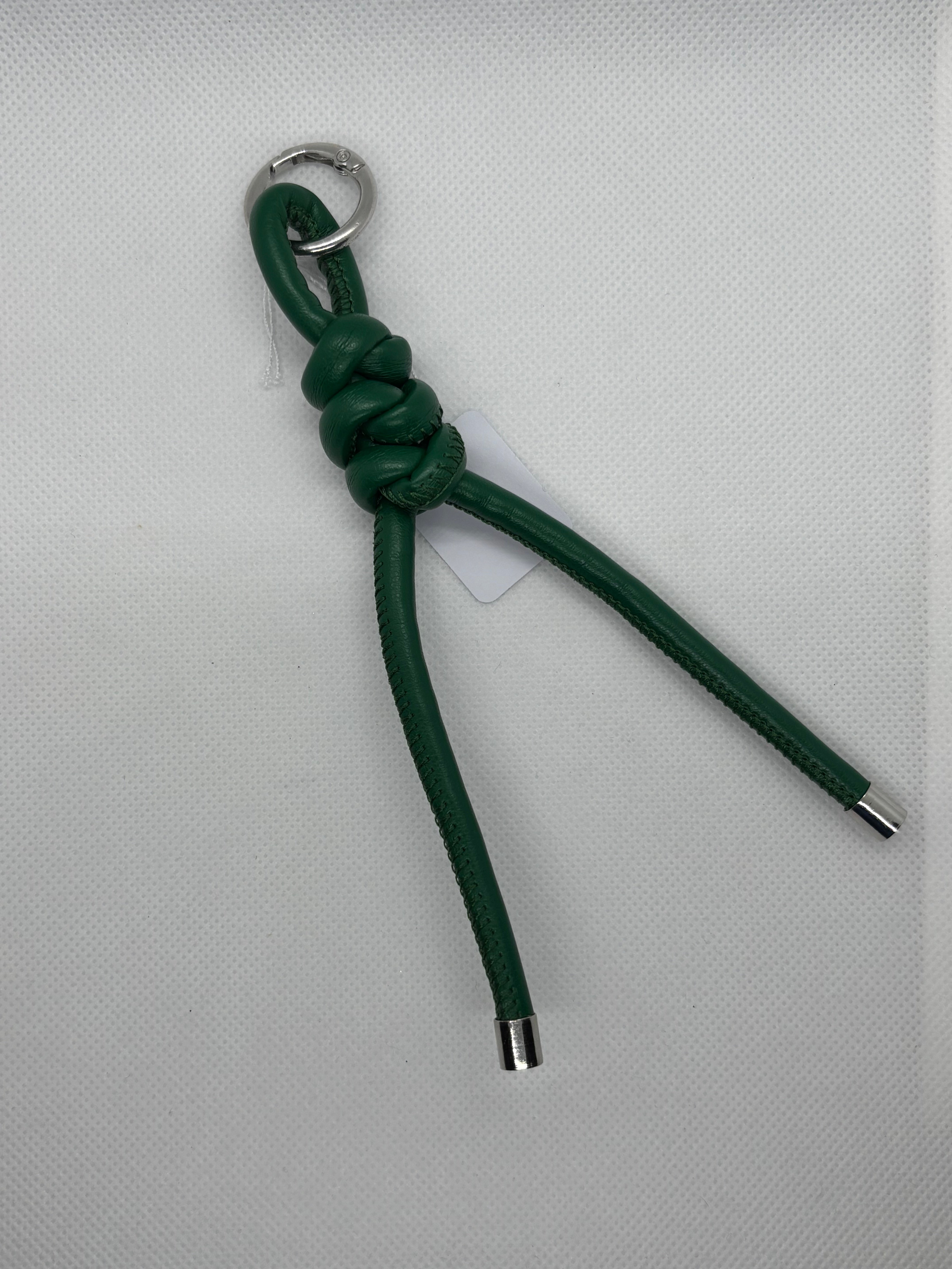 Forest Green Leather Rope Charm