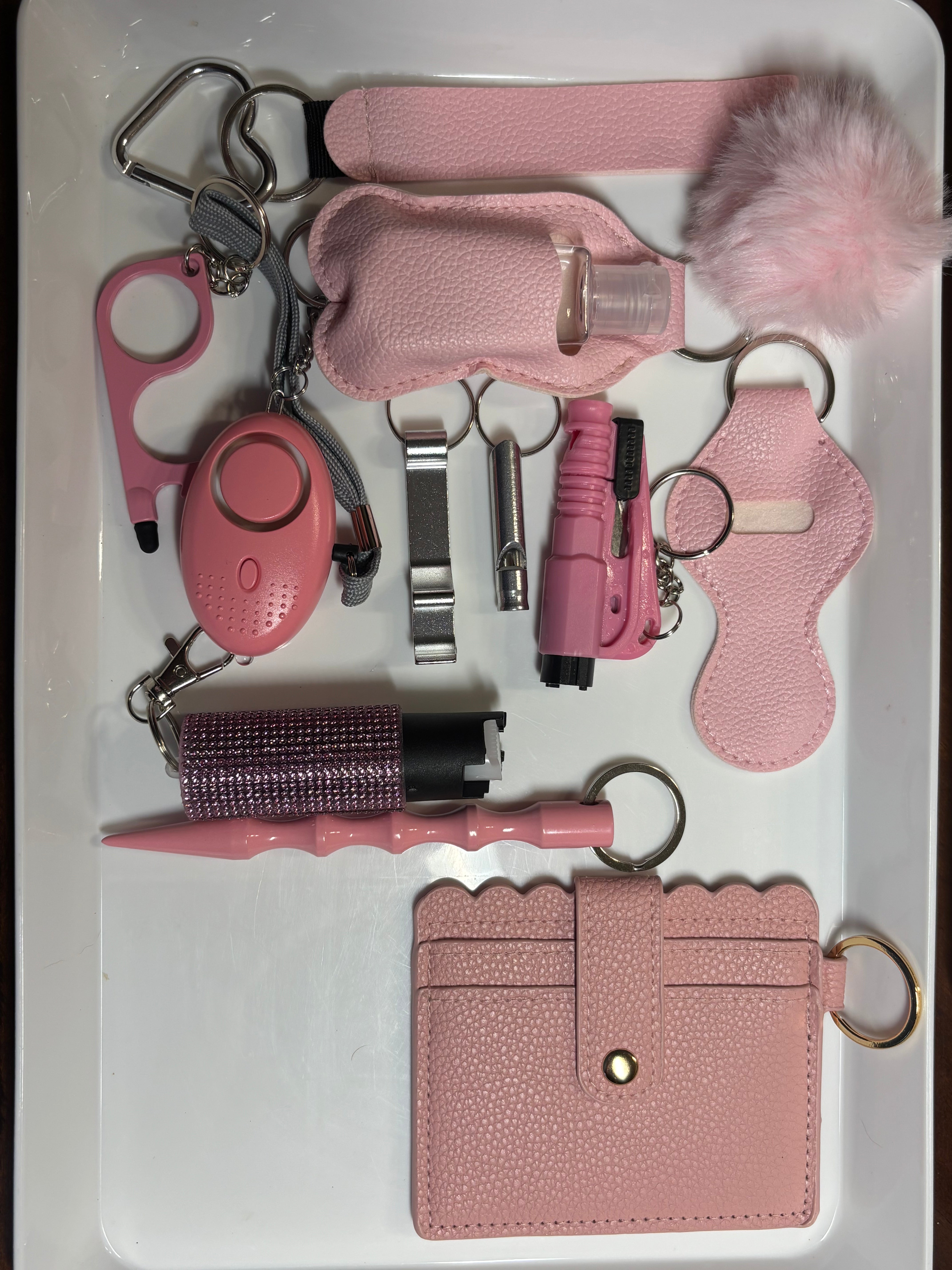 Pink Minimalist Self Defense Keychain