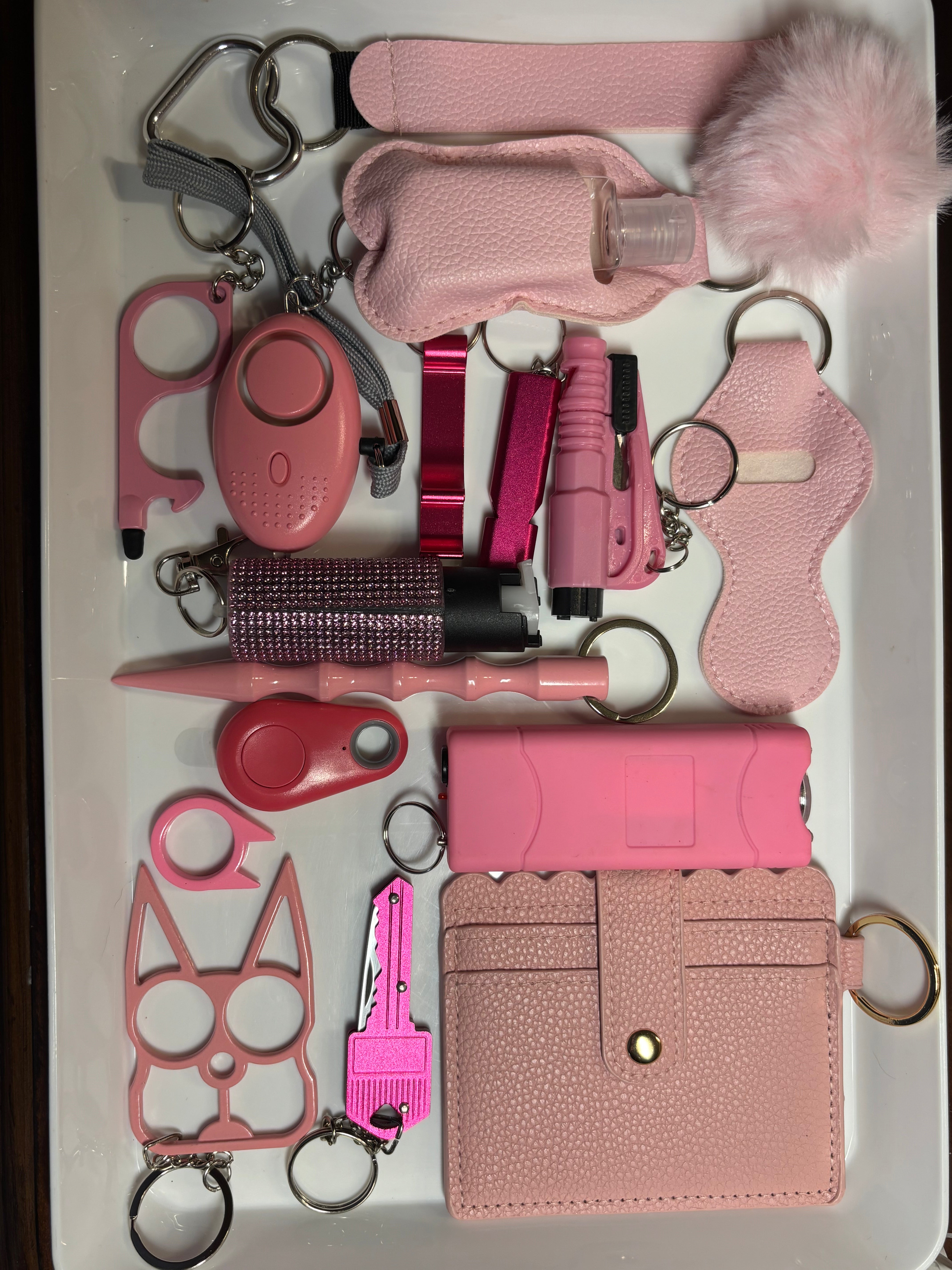 Pink Deluxe Self Defense Keychain