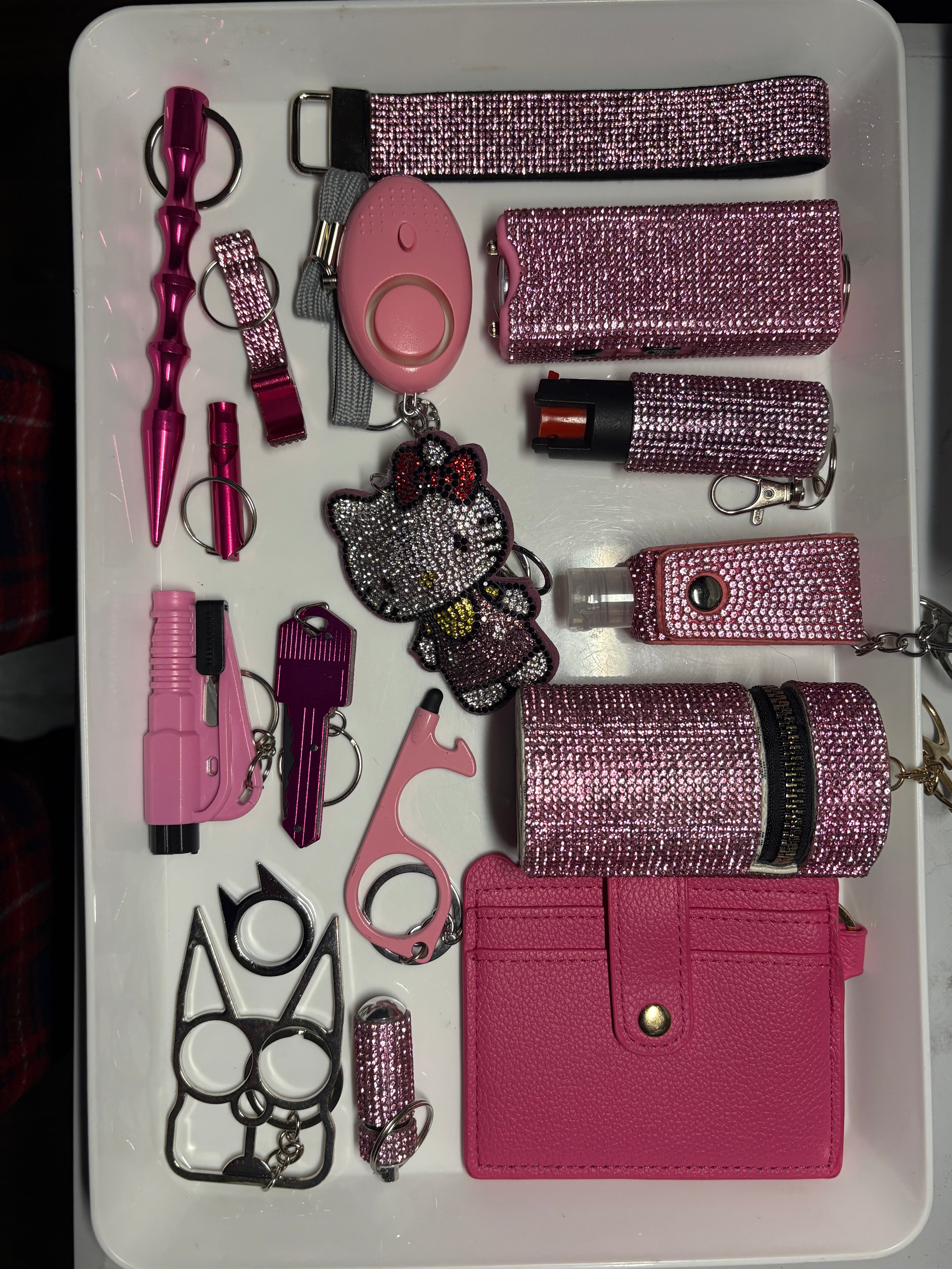 Pink Bling Hello Kitty Self Defense Keychain