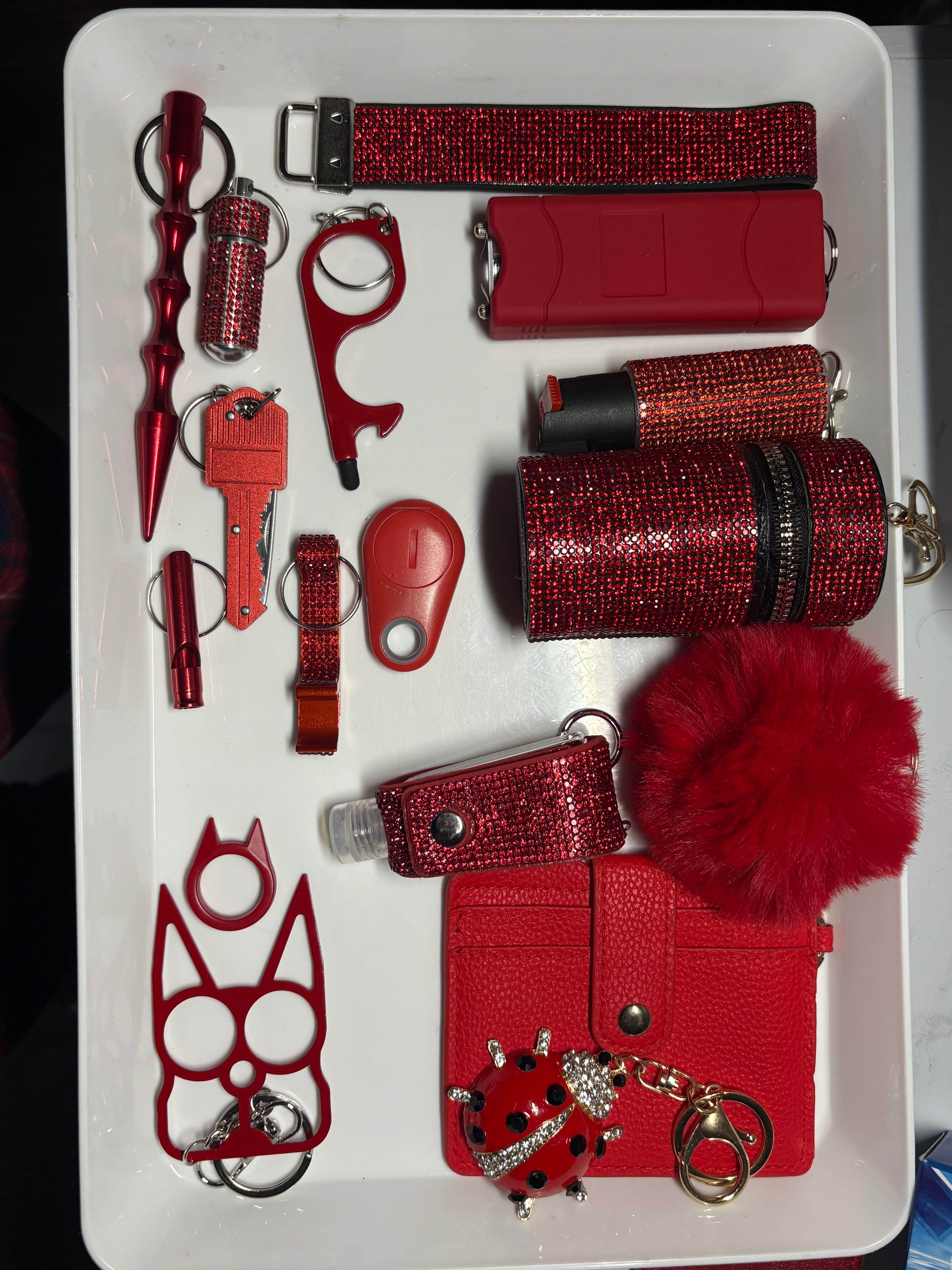 Lady Bug Self Defense Keychain