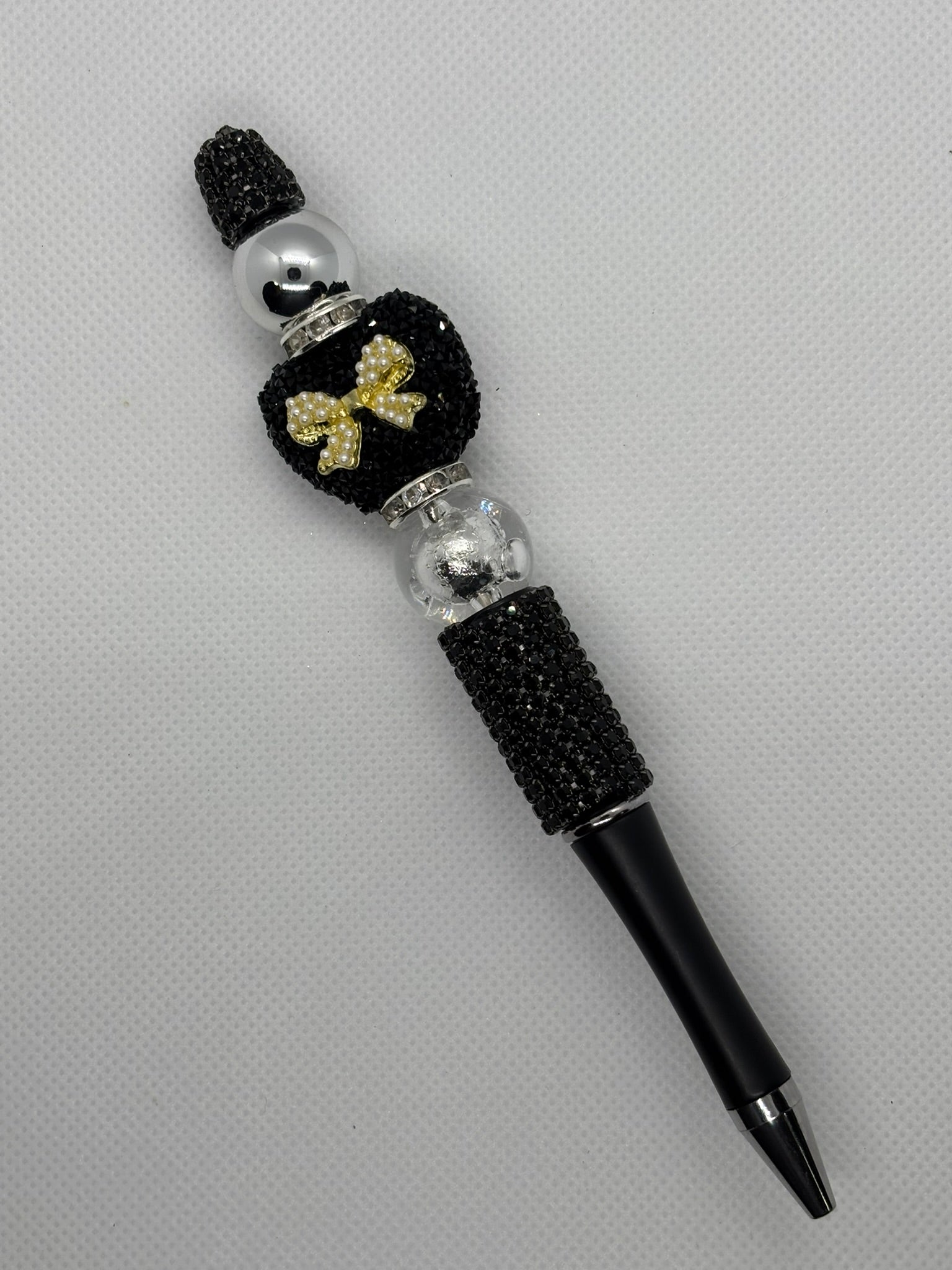 Black Sugar Heart Bling Pen