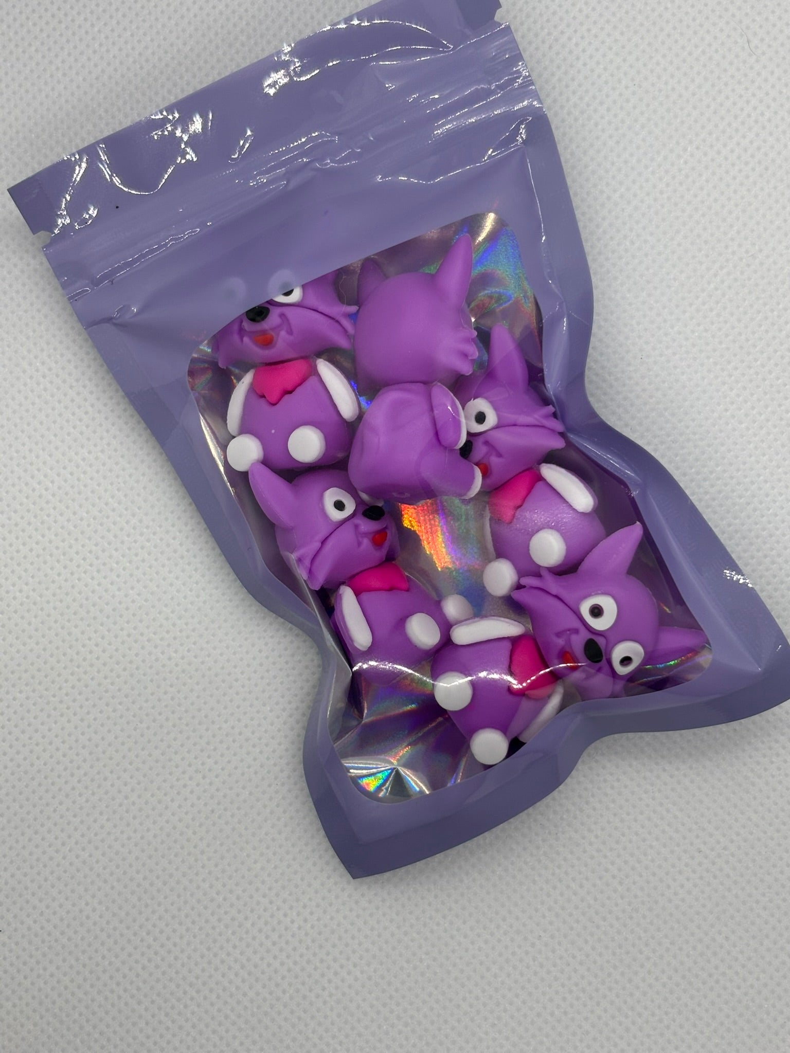 5ct Purple Cat Toppers