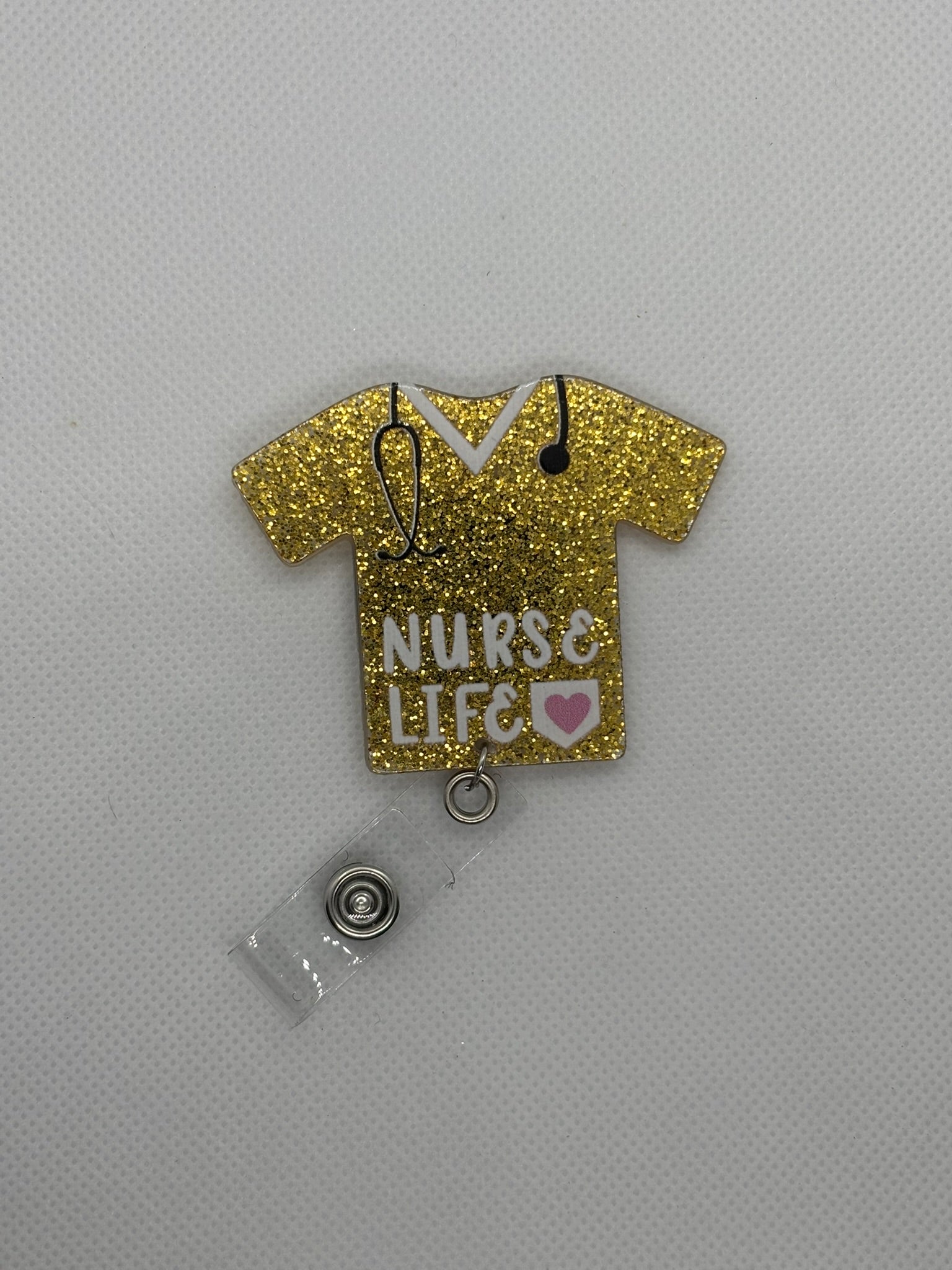 Gold “Nurse Life” Badge Face