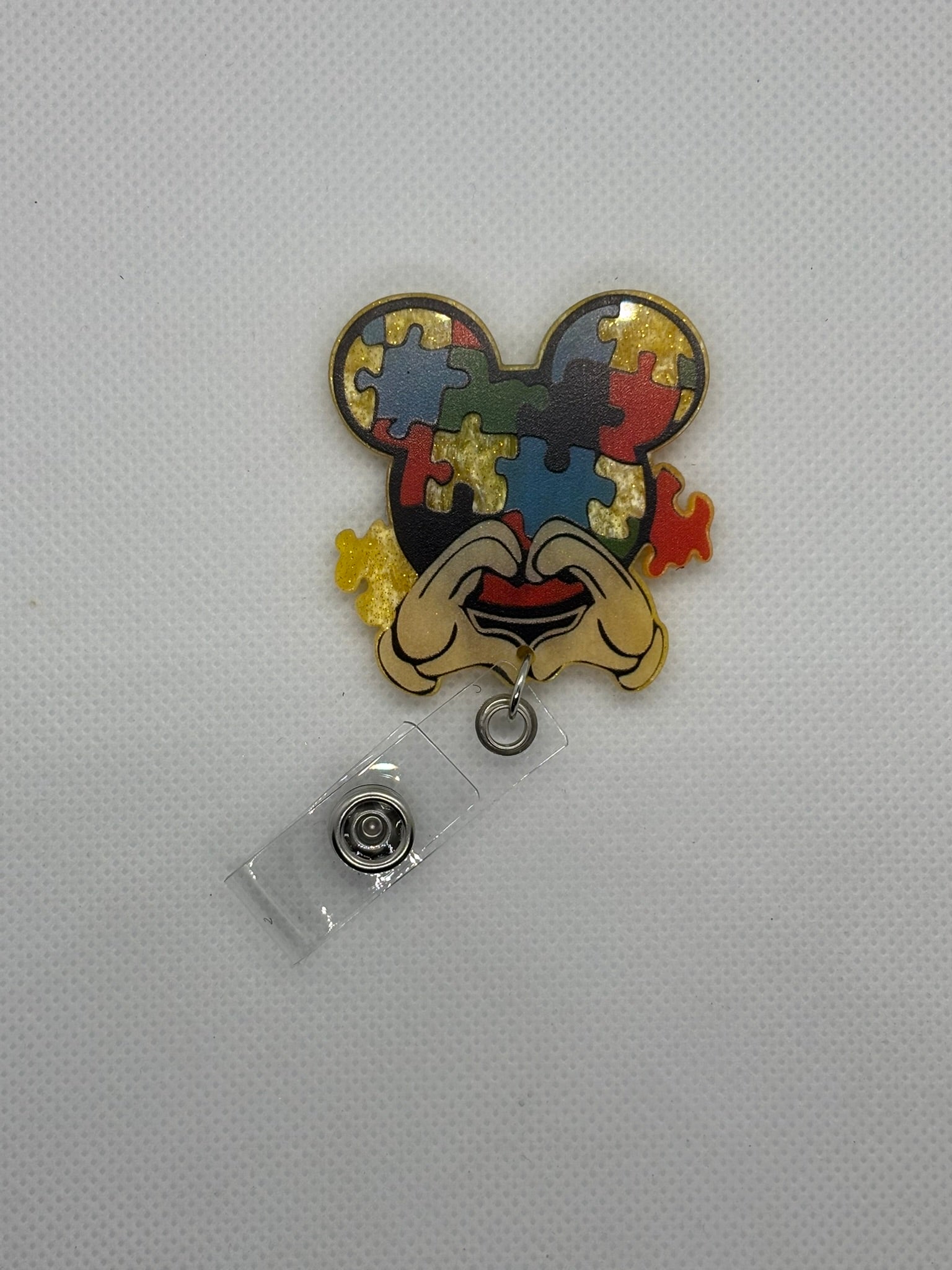 Autism Puzzle Badge Face