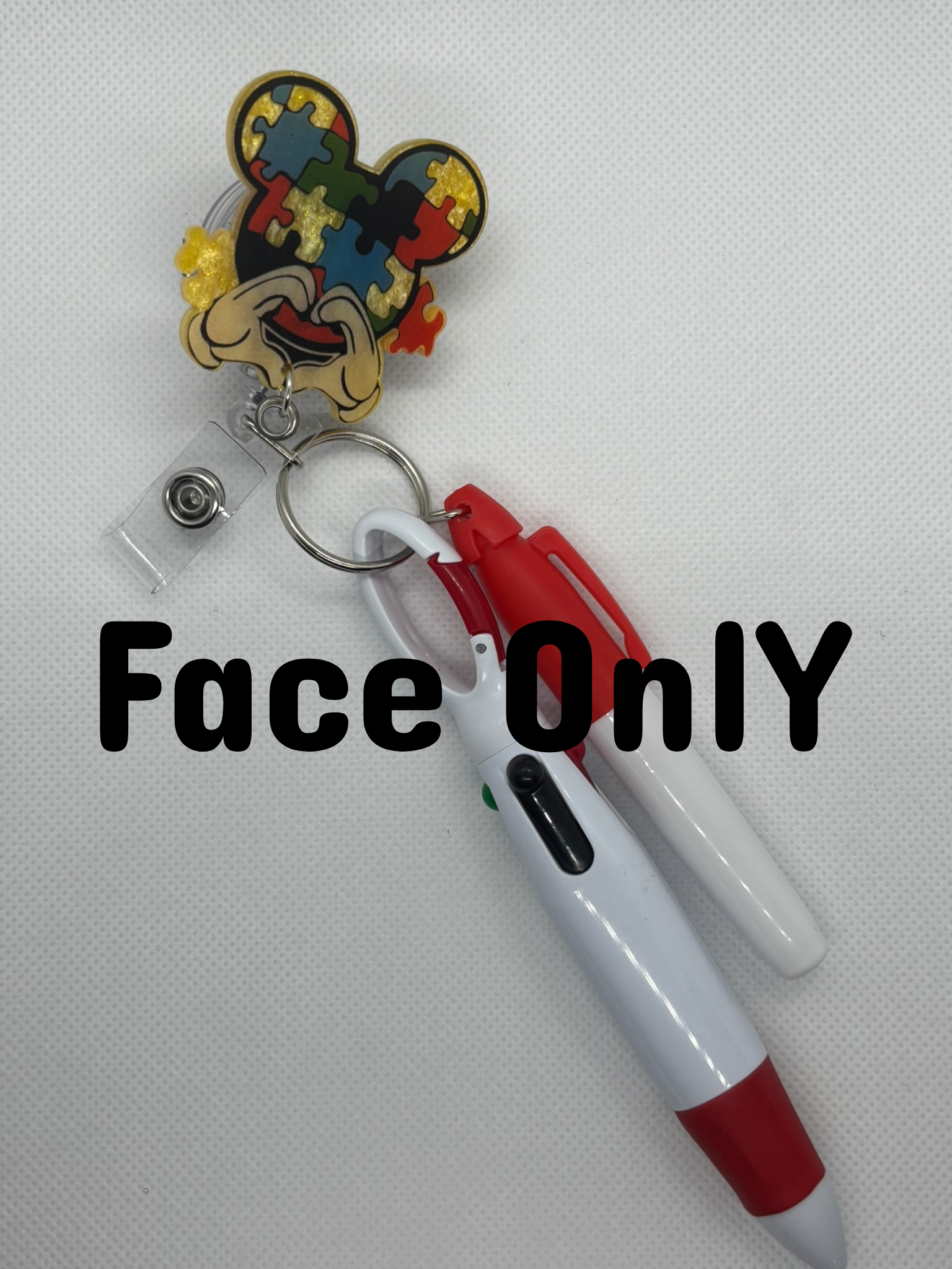 Autism Puzzle Badge Face