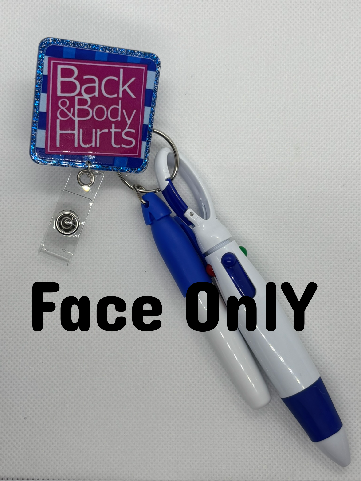 “Back & Body Hurts” Badge Face
