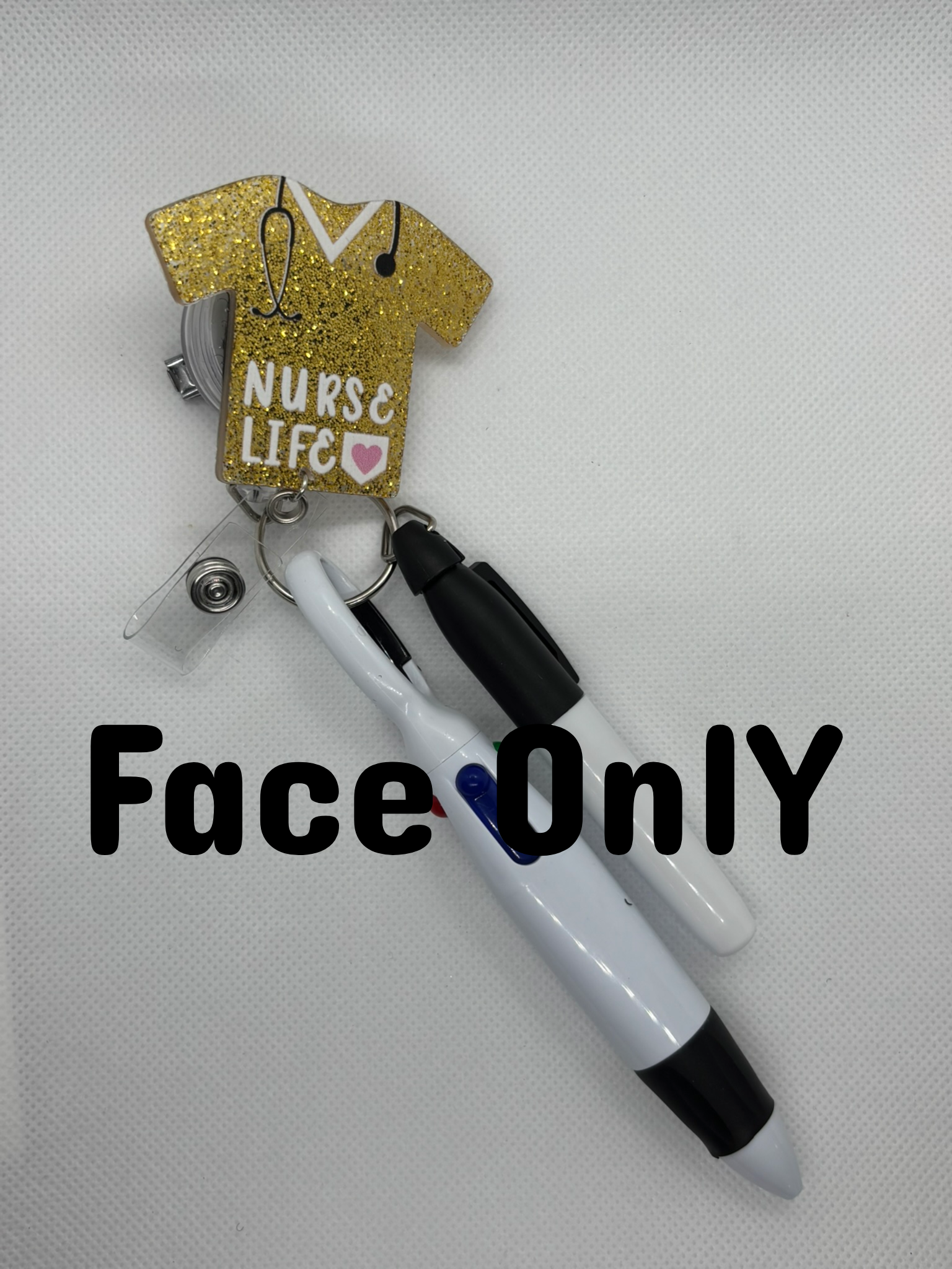 Gold “Nurse Life” Badge Face