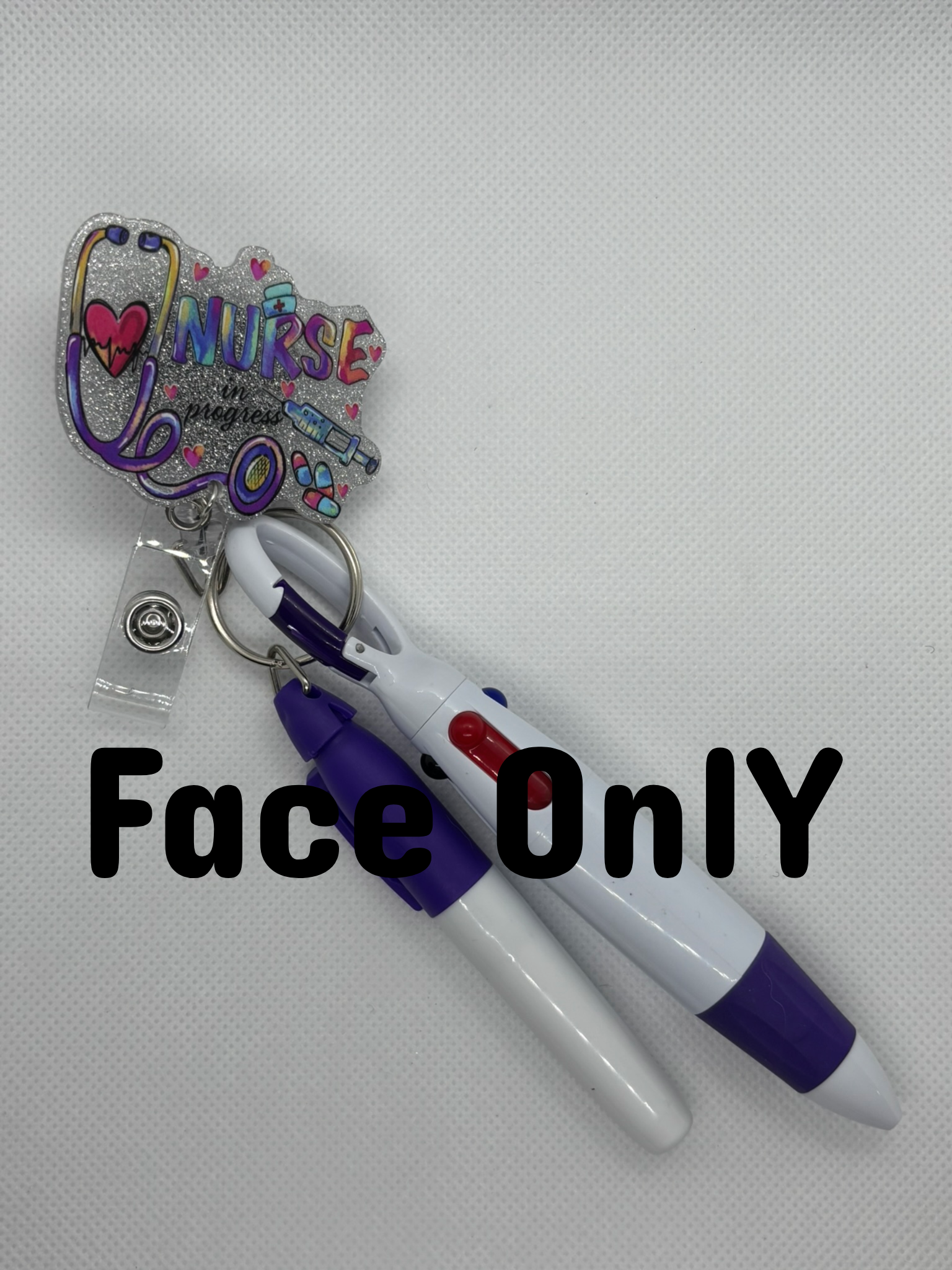 Purple “Nurse in Progress” Badge Face