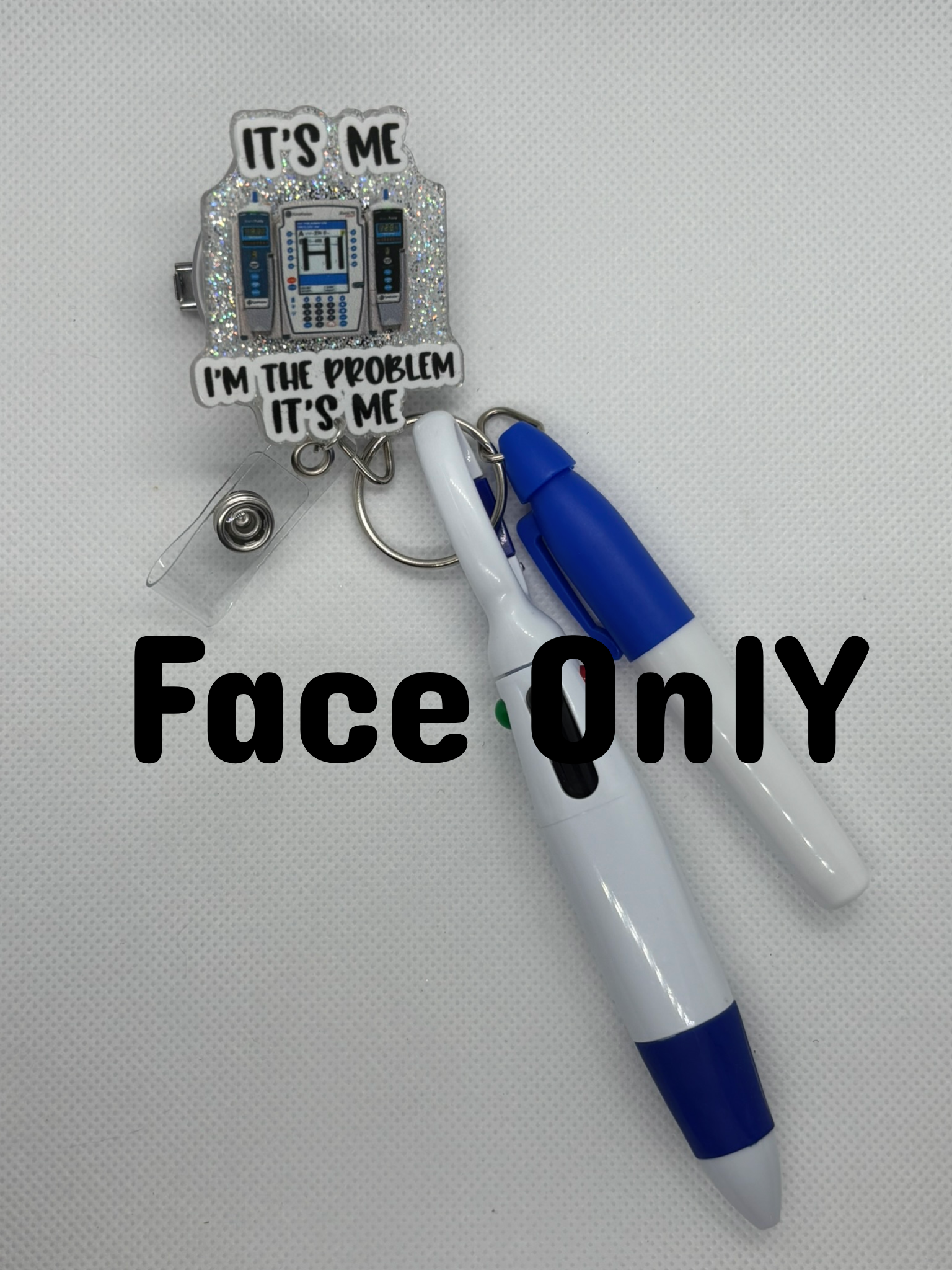 Silver “It’s Me I’m The Problem” Badge Face