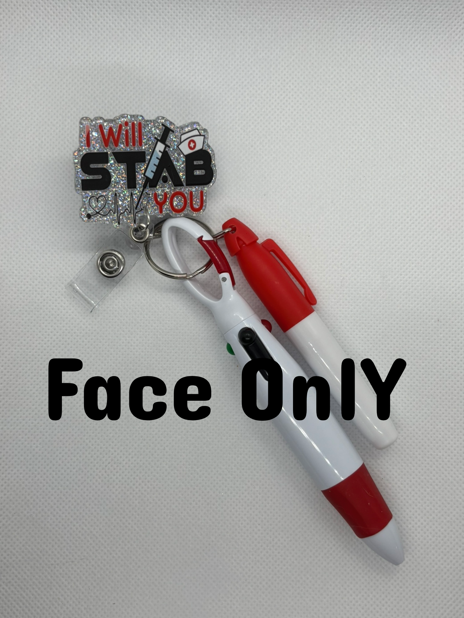 Silver “I Will Stab You” Face