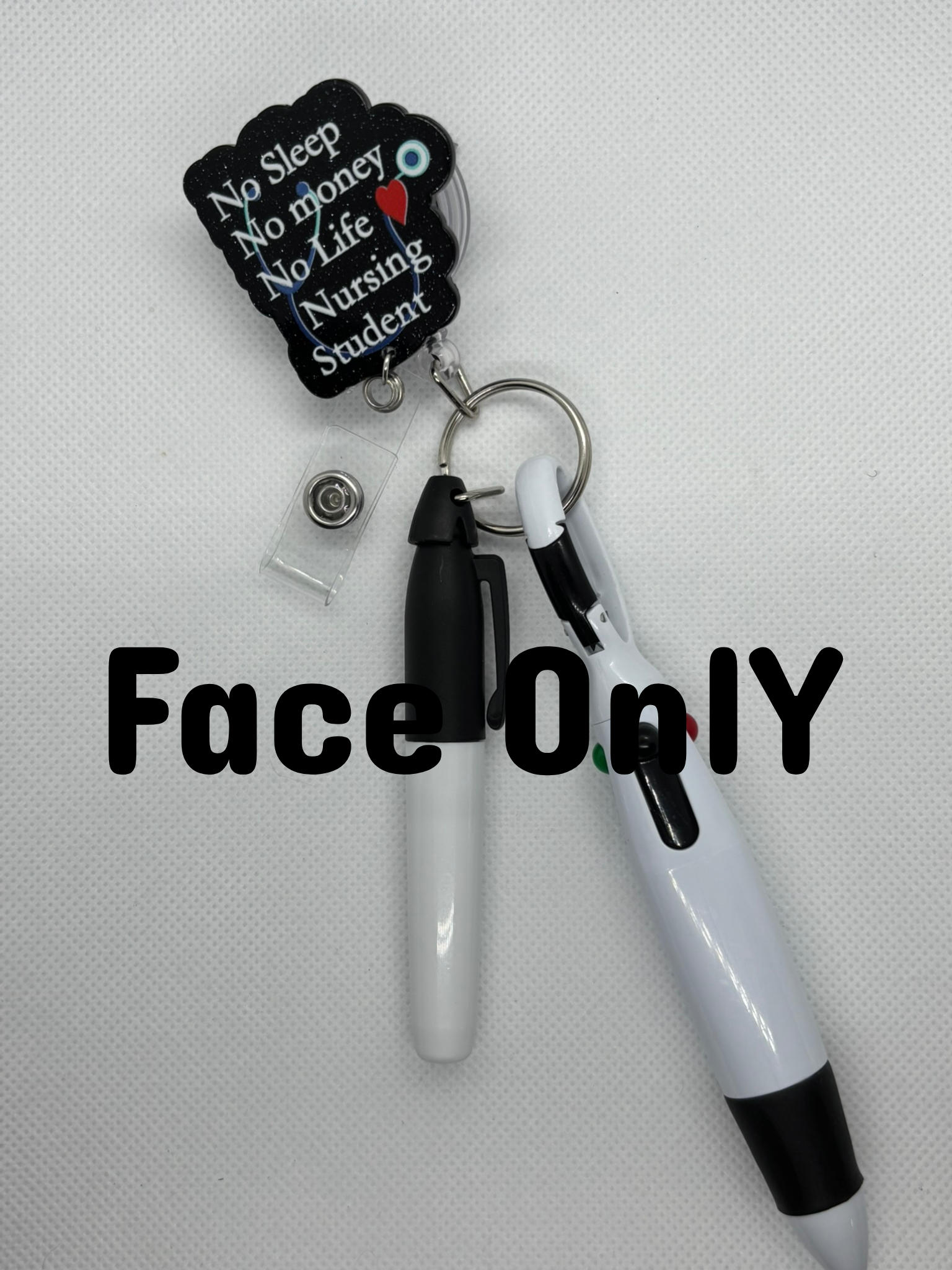 Black “Nursing Student” Badge Faces