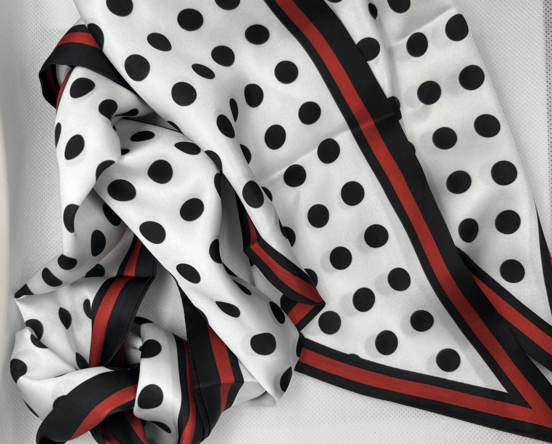 POLKA DOT BAG/PURSE SCARF