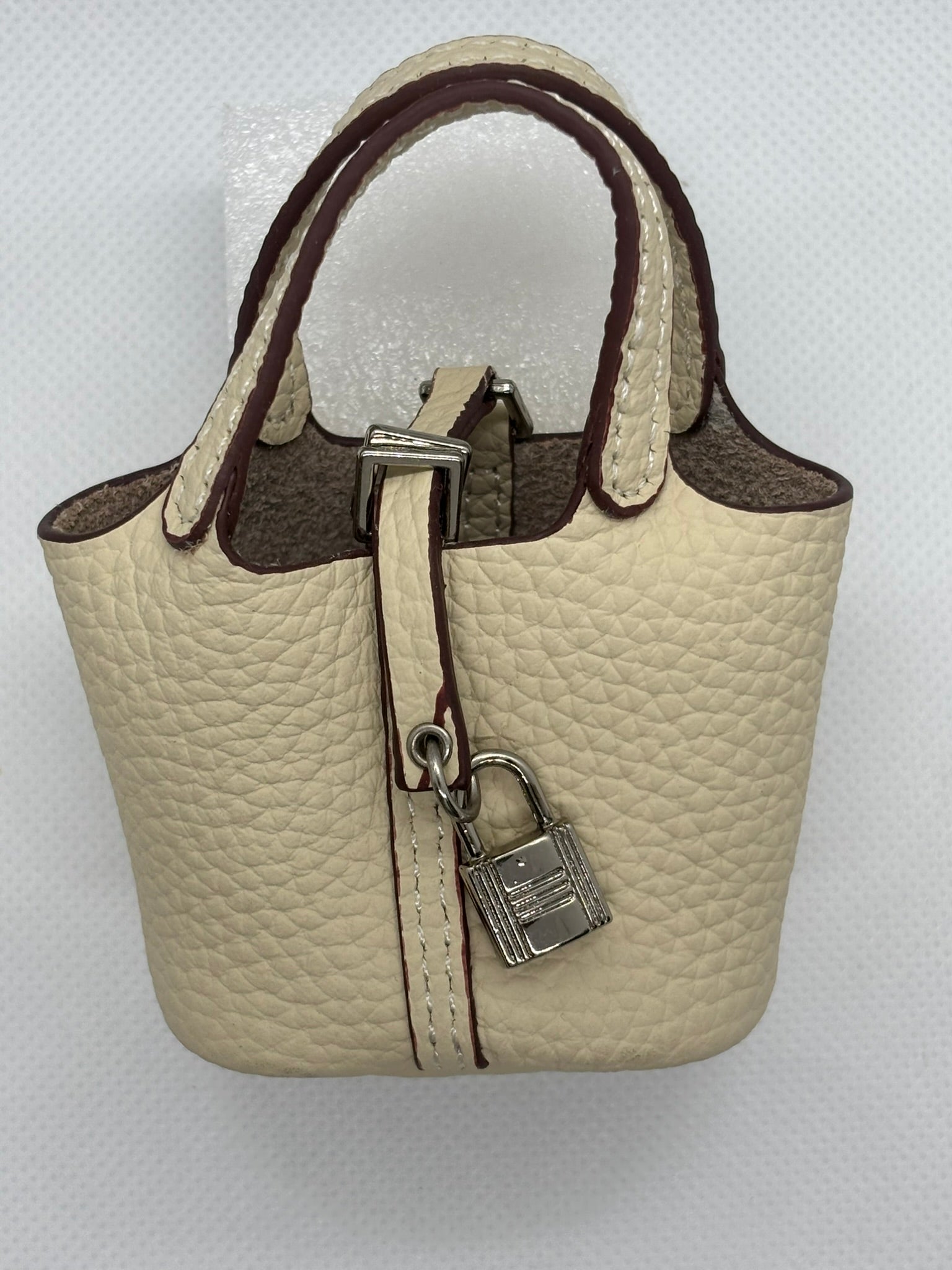 BEIGE MINI LEATHER PURSE