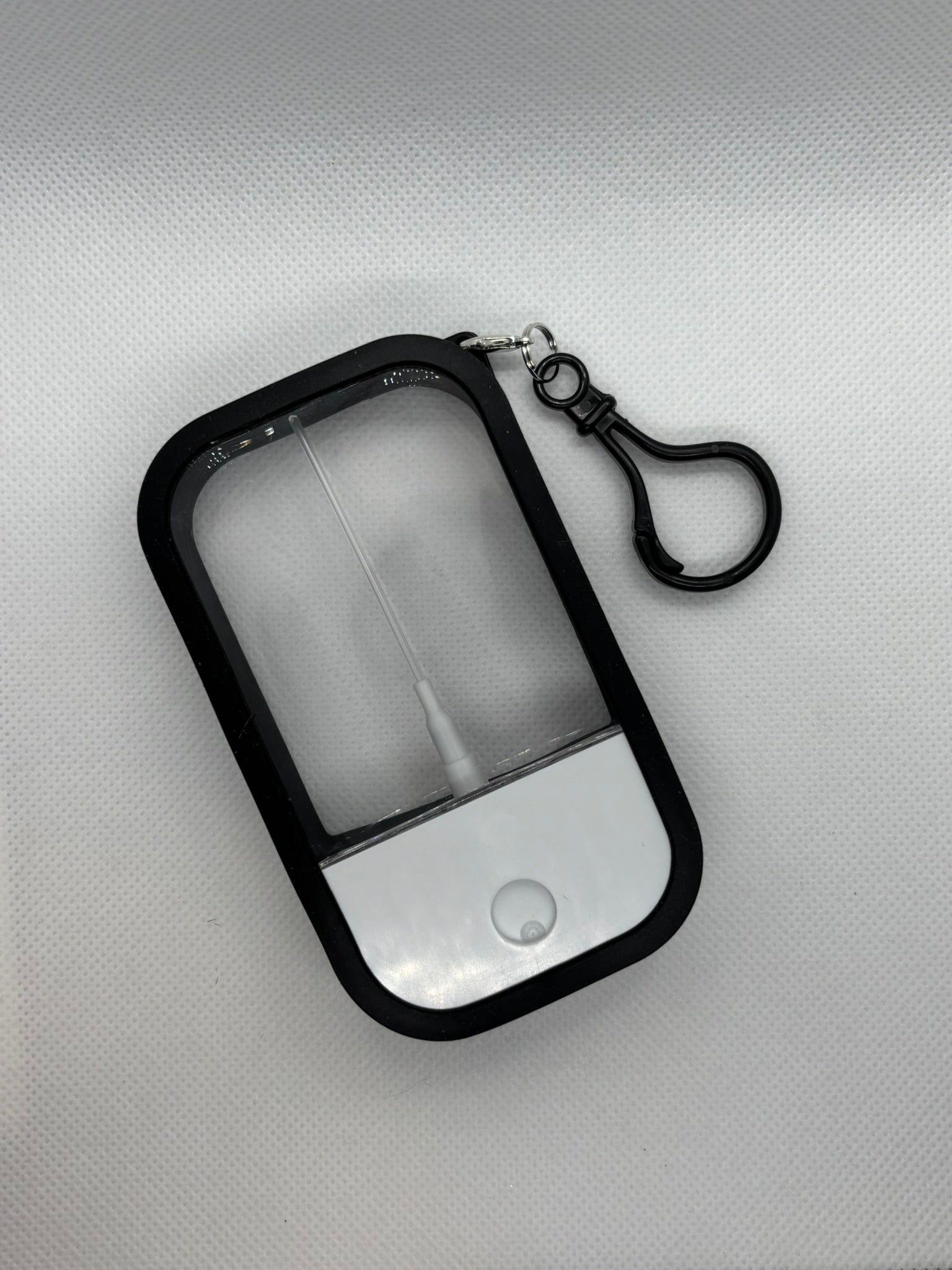 BLACK SPRAY BOTTLE KEYCHAIN