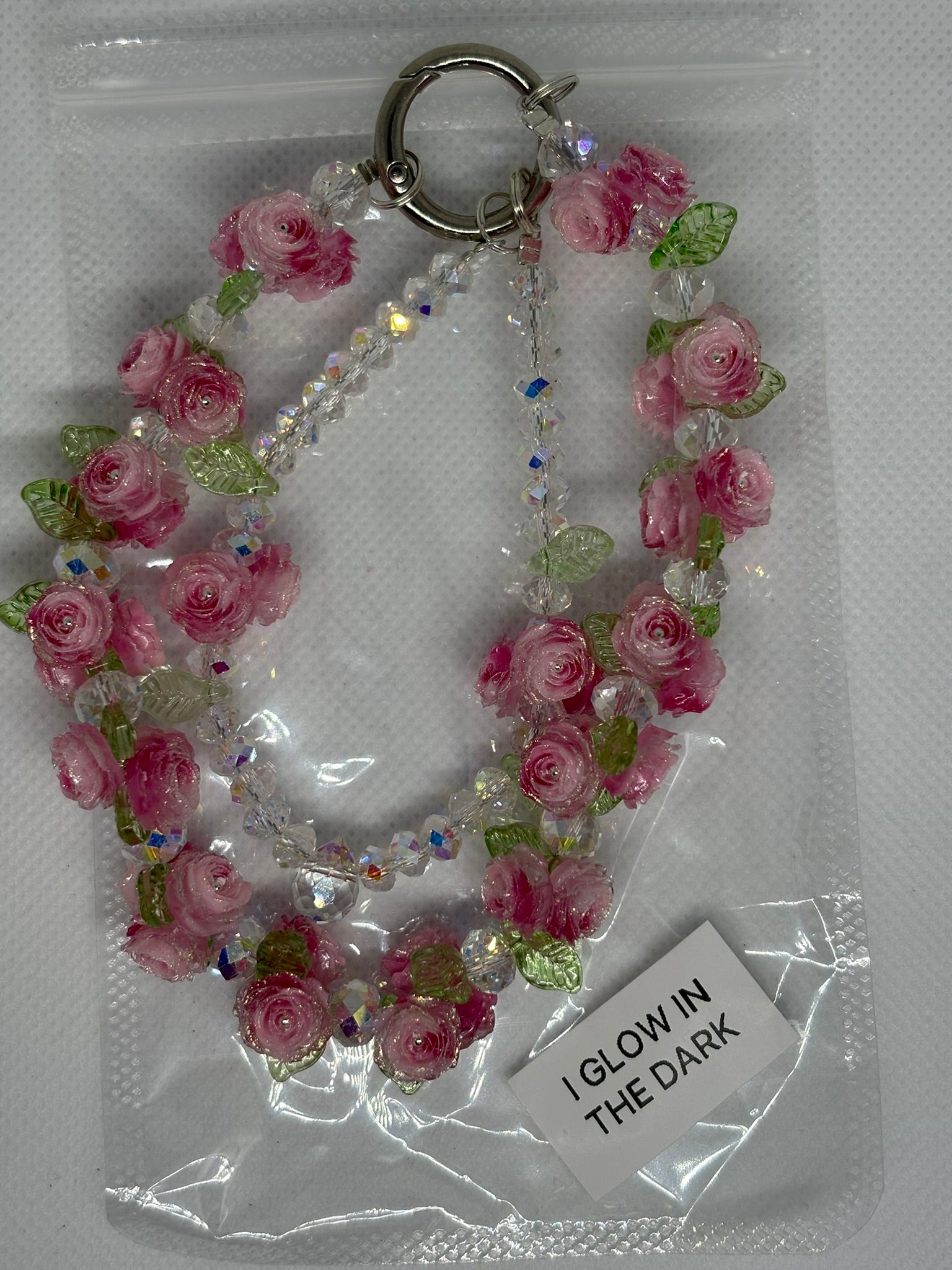 Pinky Rose Phone Chain